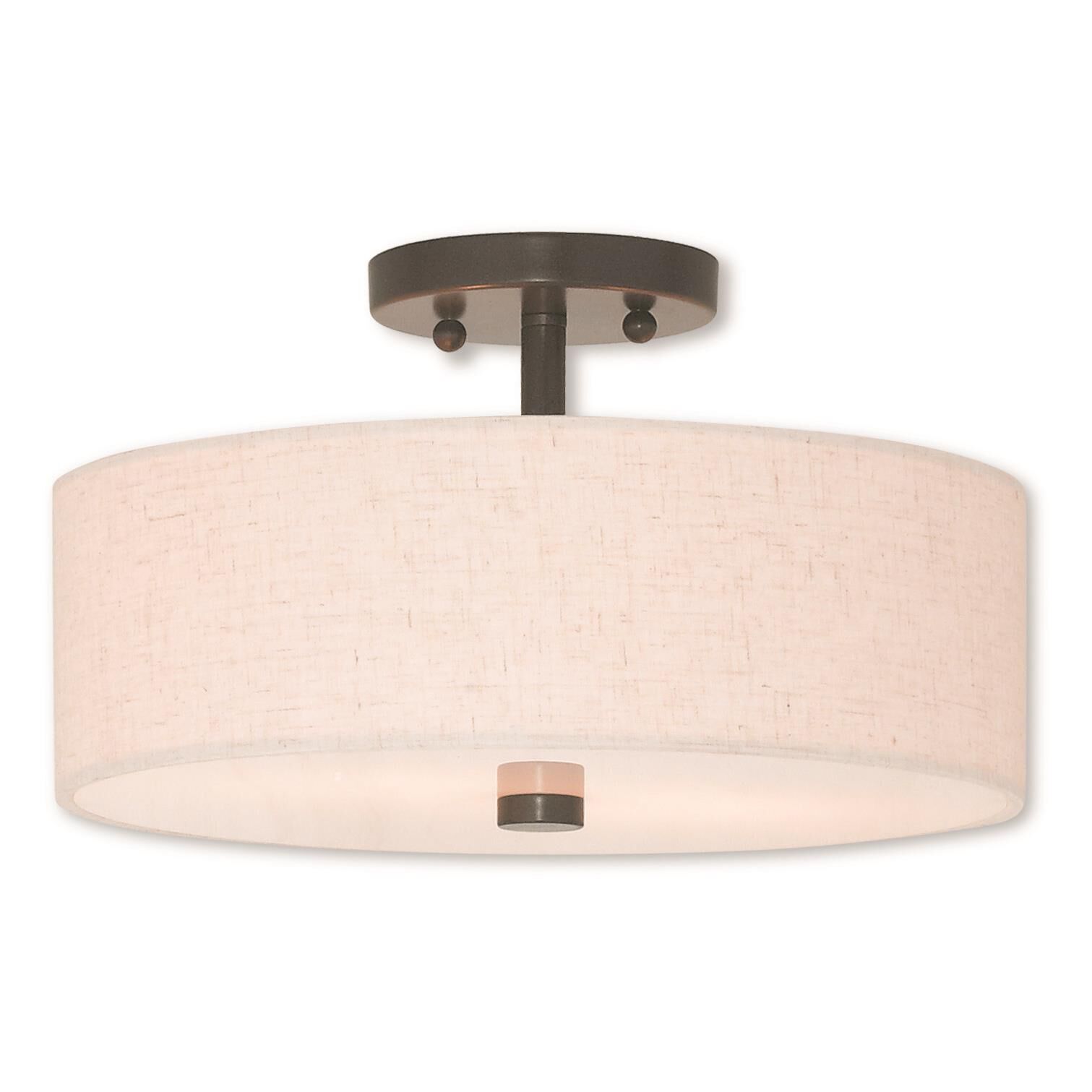 Monroe 13 Inch Semi Flush Mount by Livex Lighting
